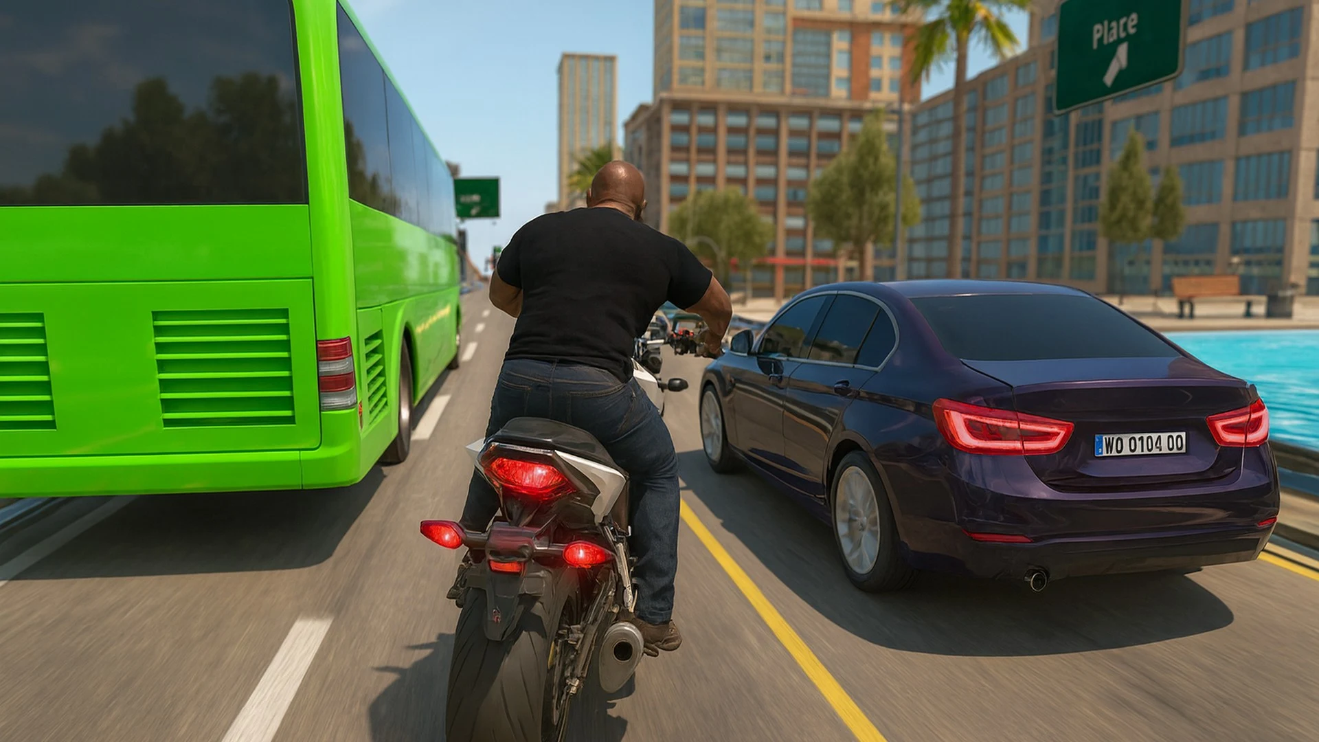 City Traffic Moto Rider screenshot