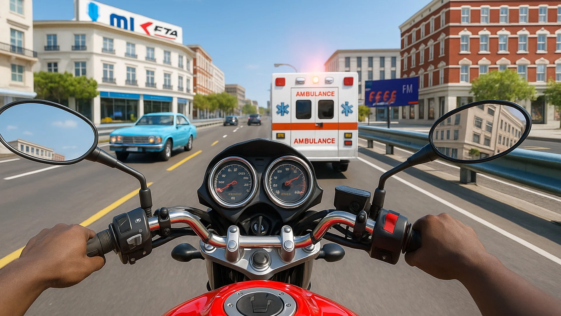 City Traffic Moto Rider screenshot
